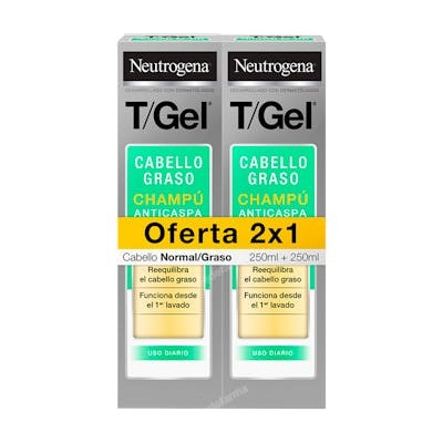 NEUTROGENA T/GEL CABELLO CHAMPU ANTICASPA NOR/GRASO 250 ML