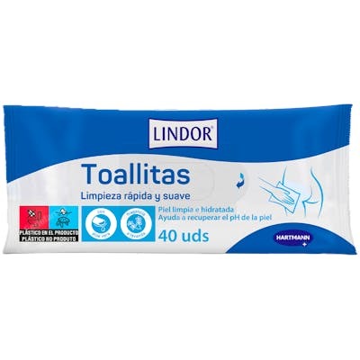 LINDOR TOALLITAS 40 U