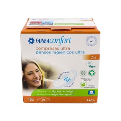 FARMACONFORT COMPRESA HIG DIA PLEG ALAS ALG 10 U