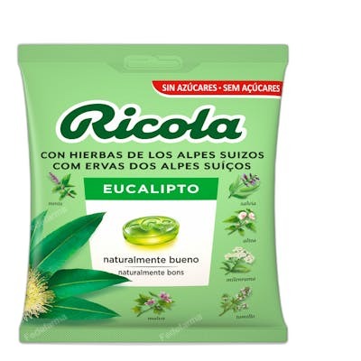RICOLA CARAM BOLSA S/A EUCALIPTUS 70 G