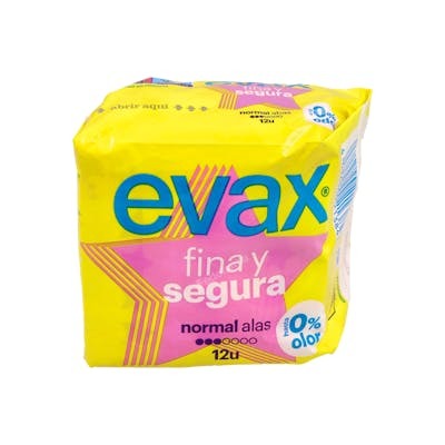 EVAX COMPRESA HIG FINA Y SEGURA ALAS NORMAL 12 U