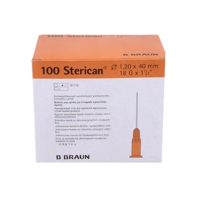 B BRAUN VETCARE VET AGUJAS STERICAN 18G / 1,2X40MM ROSA 100