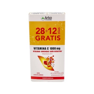 ARKOPHARMA ARKOVITAL VITAMINA C 1000 MG PACK 40 COMP EFERV
