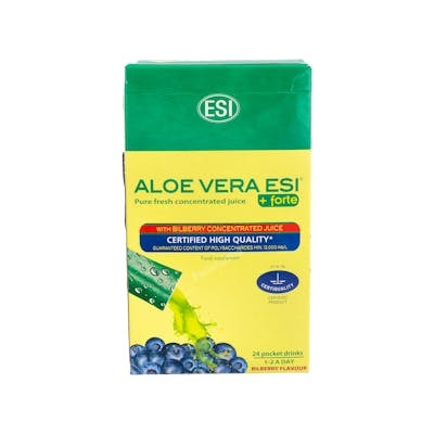 ALOE VERA ZUMO+FORTE MIRTILO 24 pocket drink