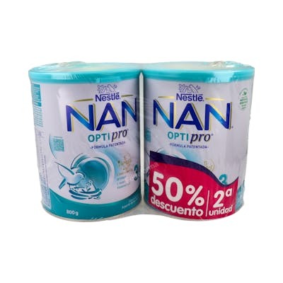 NAN OPTIPRO 3 DUPLO 800GR 2aU 50%