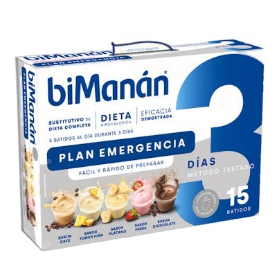 BIMANAN PLAN EMERGENCIA 3 DIAS X 5 BATIDOS