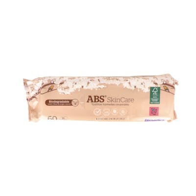 ABS TOALLITAS HUMEDAS ADULTO CORPORAL ALOE/CAMOMILA 28X31 CM