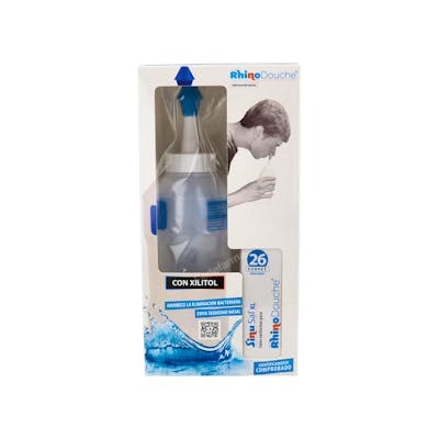 RHINODOUCHE IRRIGADOR NASAL 500 ML+ SALES CON XILITOL 26 SOBRES