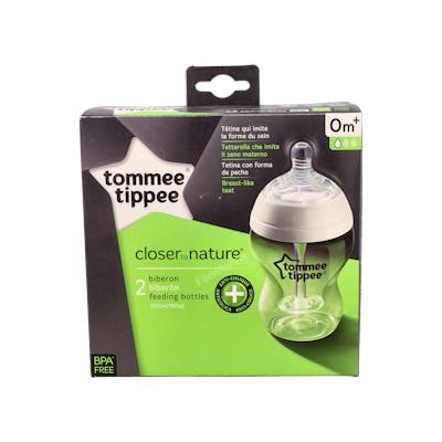 TOMMEE TIPPEE BIBERON A-C B/ANCHA SILI REDON FLU LENT +0 M 2