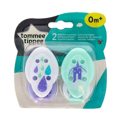 TOMMEE TIPPEE BROCHE SUJETA CHUPETE CLIP C/ CINTA +0 M 2 UN