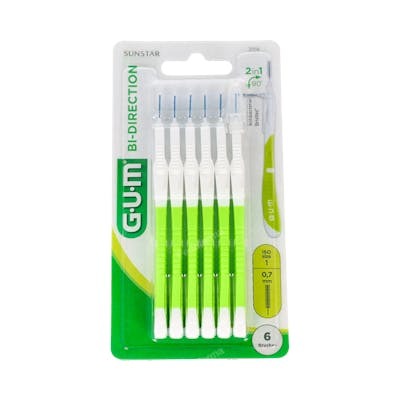 GUM CEPILLO INTERDENTAL BI-DIRECTION U-MICRO CONICO 2114 0,7