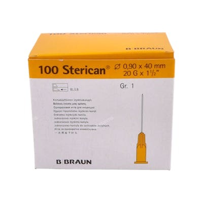 B BRAUN VETCARE VET AGUJAS STERICAN 20G / 0,9X40MM AMARILLA