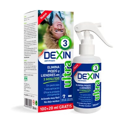 DEXIN ULTRA ANTI PIOJOS 3 MIN 100ML+20 GRATIS