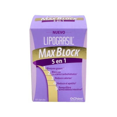 LIPOGRASIL MAX BLOCK 5 EN 1 120 CAPS
