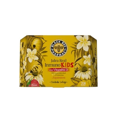 BLACK BEE JALEA REAL INMUNO KIDS 20 VIAL NARANJA