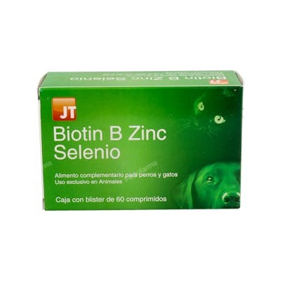 JT BIOTIN B ZINC SELENIO 60 COMP VET