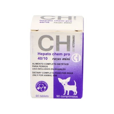 CHEMICAL IBERICA VET HEPATO CHEM PRO 40/10 90 COMPRIMIDOS CHEMICAL