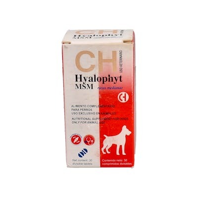 CHEMICAL IBERICA VET HYALOPHYT MSM RAZAS MEDIANAS 30 COMPRIMIDOS VE