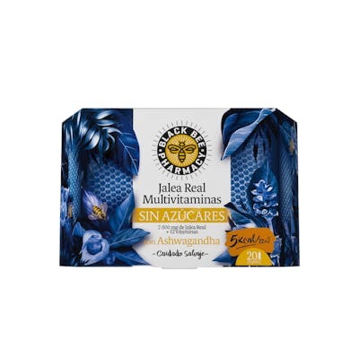 BLACK BEE JALEA REAL MULTIVITAMINAS S/AZUCAR 20 AMPOLLAS