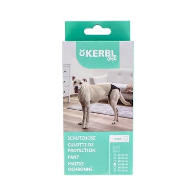 KERBL BRAGUITA PROTECTORA PERRA LUZUS 53-59CM T-3 NEGRA VET
