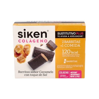 SIKEN SUSTI COLAGENO BARRITA CARAMELO 8 U