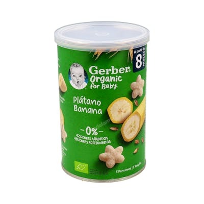 GERBER ORGANIC PUFF CEREALES CON PLATANO 35 G