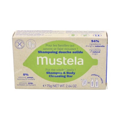 MUSTELA CHAMPU SOLIDO CABELLO Y CUERPO 75 G PASTILLA