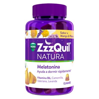 ZZZQUIL  ZZZQUIL MELATONINA MANGO & PLATANO 60 GOMINOLAS