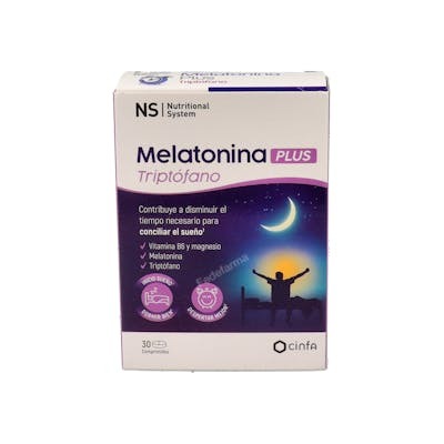 NS MELATONINA PLUS TRIPTOFANO 30 COMPRIMIDOS