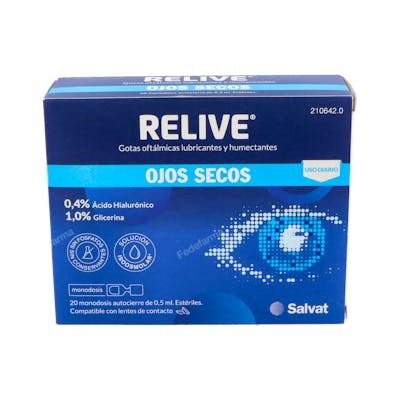 RELIVE OJOS SECOS 20 MONODOSIS