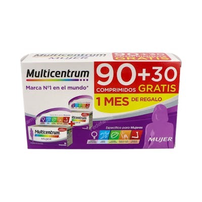 MULTICENTRUM MUJER PACK 90+30