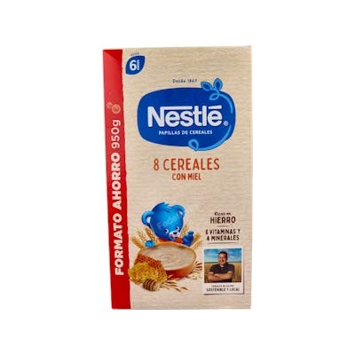 NESTLE PAPILLA 8 CEREALES CON MIEL 950 G