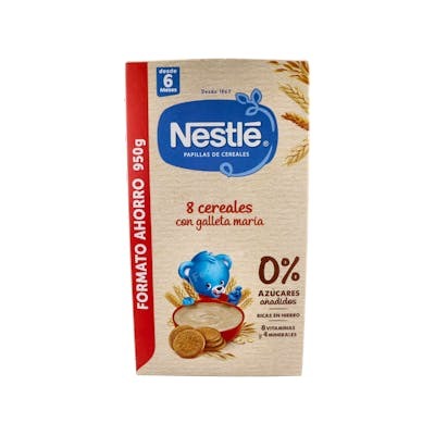 NESTLE PAPILLA 8 CEREALES GALLETA MARIA 950 G