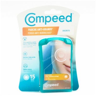 COMPEED PARCHE ANTI-GRANOS DISCRETO TRIPLE ACCION 15 U