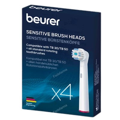 BEURER 10158 RECAMBIO CEPILLO SENSITIVE 4 PZS PARA TB-30/TB