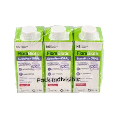 NS FLORABIOTIC SUEROPRO+ S FRESA 3 X 200 ML