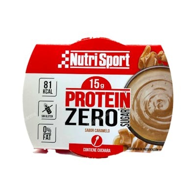 NUTRISPORT PUDDING PROTEIN ZERO CARAMELO 12TARRINASX135GR