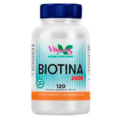 VBYOTICS BIOTINA 2000mcg 120vcaps.