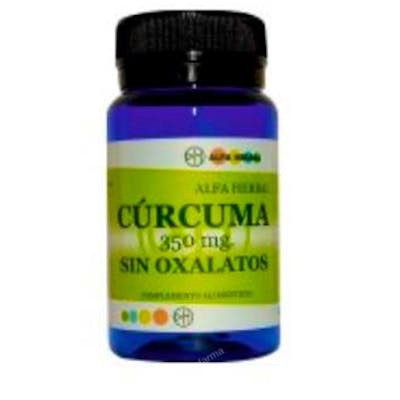 ALFA HERBAL CURCUMA 350 sin oxalatos 30cap.
