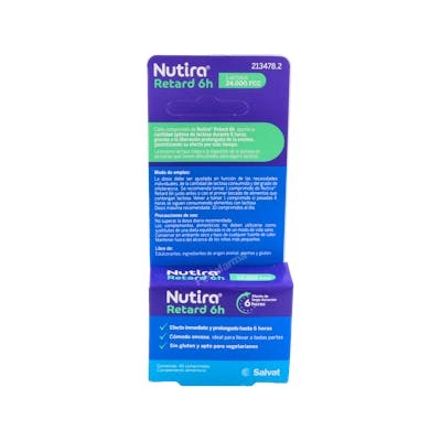 NUTIRA RETARD 6H 40 COMP LIB PROLON