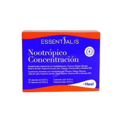 HEEL ESSENTIALIS NOOTROPICO CONCENTRACION 30 CAPSULAS