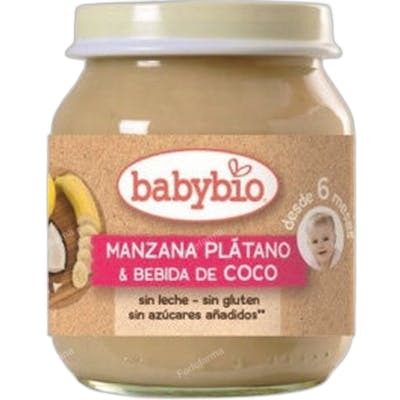 BABYBIO MANZANA PLATANO COCO 130 G