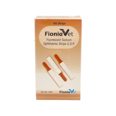 TIRAS FIONAVET REACTIVAS FLUORESCEINA 100 UDDS  VET