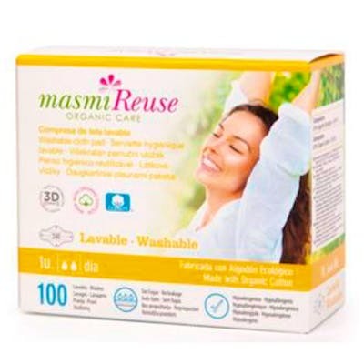 MASMI COMPRESA DE TELA LAVABLE DIA CON ALAS