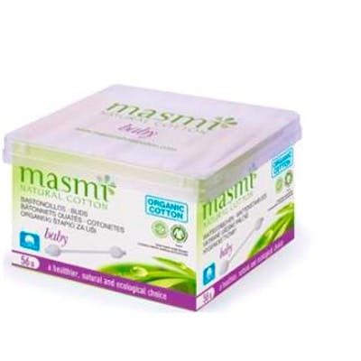 MASMI BASTONCILLOS PARA BEBE DE ALGODON 56ud.