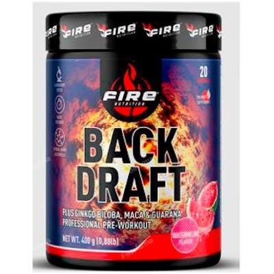 FIRE NUTRITION BACK-DRAFT PREWORKOUT pre-entreno sandia 400g
