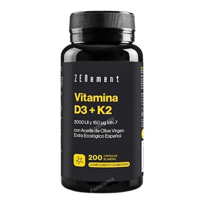 ZENEMENT VITAMINA D3 + K2con ac. de oliva 200perlas