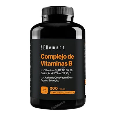 ZENEMENT COMPLEJO DE VIT B CON AC DE OLIVA 200PERLAS