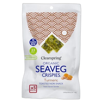 CLEARSPRING ALGA NORI CON CURCUMA MULTIPACK SNACK 5UDSX4GR