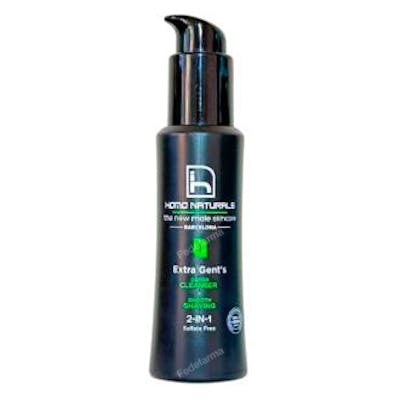HOMO NATURALS EXTRA GENT´S limpieza facial +afeitado 2 en 1